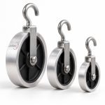 Pulleys with Aluminum Borders and Hook